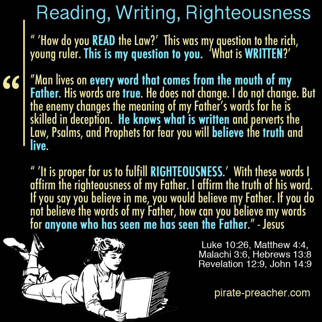 Reading, Writing, Righteousness